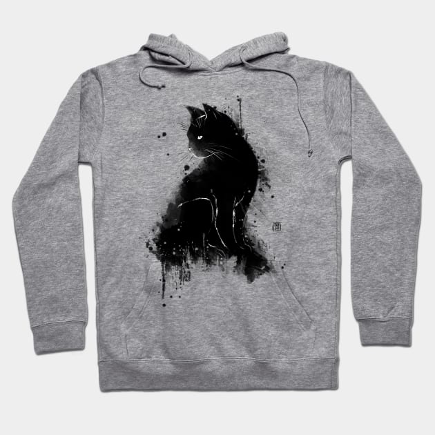 Inky cat Hoodie by Daisyart_lab